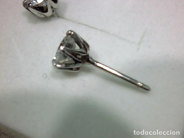 Joyeria: pendientes oro 18 kts con diamante - Foto 7
