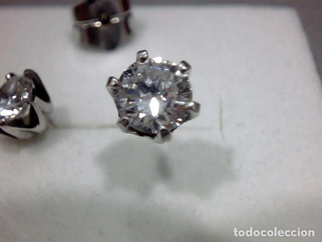Joyeria: pendientes oro 18 kts con diamante - Foto 8