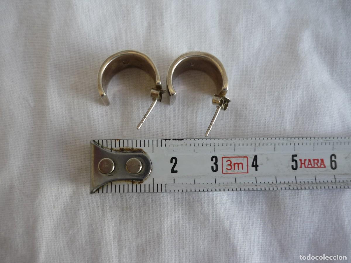 Joyeria: Pendientes de plata 925 con incrustaciones geom&eacute;tricas de n&aacute;car - Foto 7