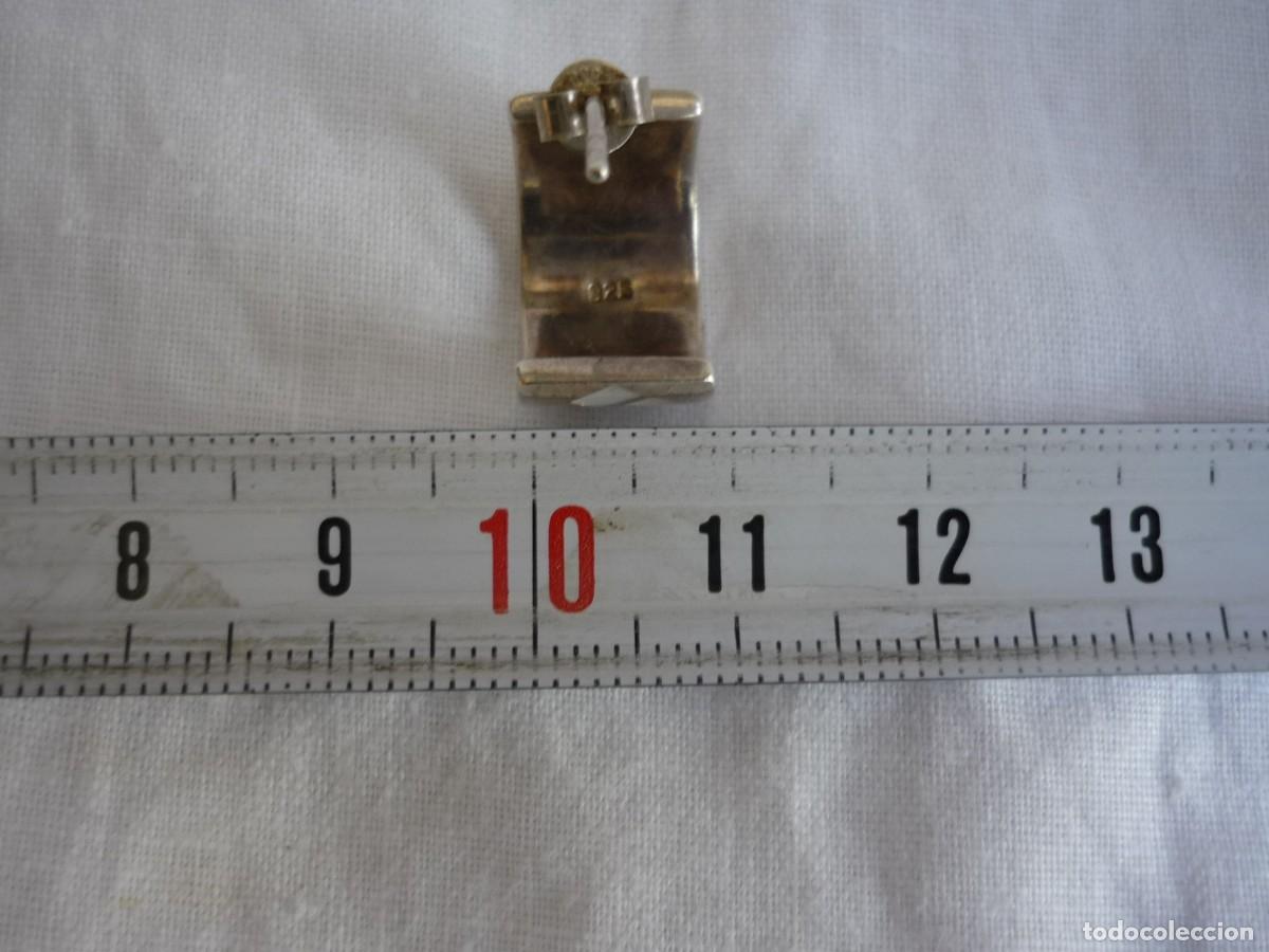 Joyeria: Pendientes de plata 925 con incrustaciones geom&eacute;tricas de n&aacute;car - Foto 8