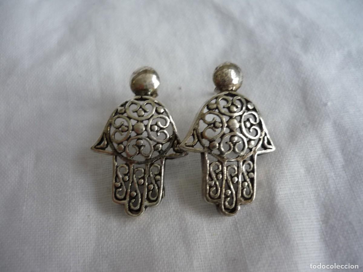 Joyeria: Pendientes de plata mano de f&aacute;tima - Foto 2