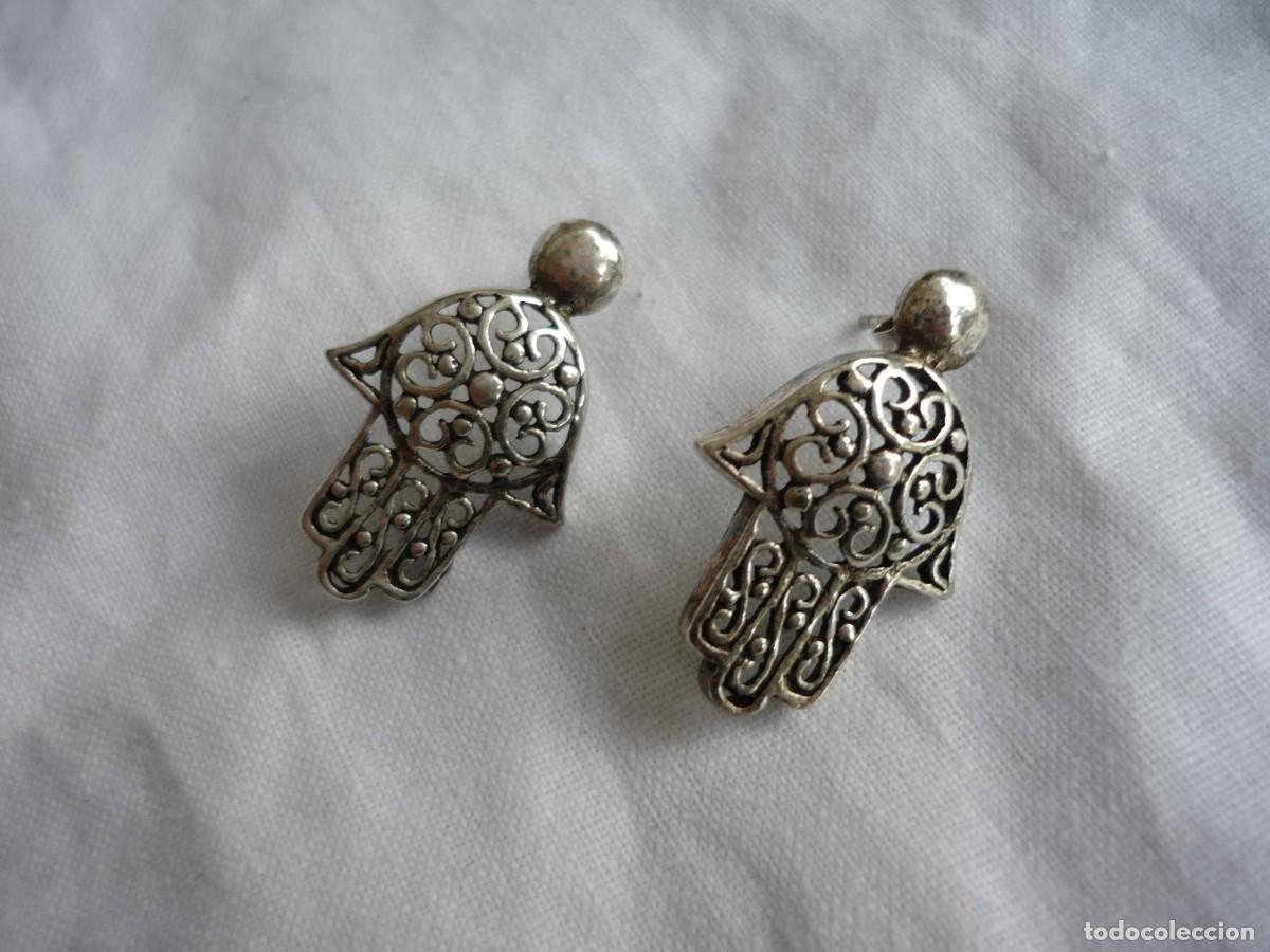 Joyeria: Pendientes de plata mano de f&aacute;tima - Foto 3