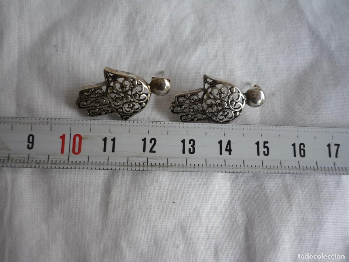 Joyeria: Pendientes de plata mano de f&aacute;tima - Foto 6
