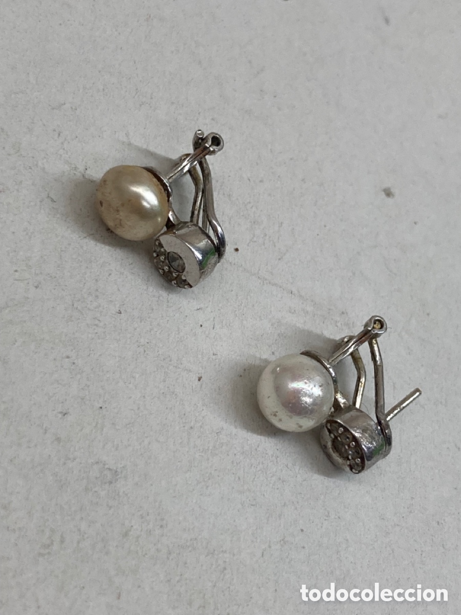 Joyeria: Pendientes de plata perlas /P219 - Foto 1