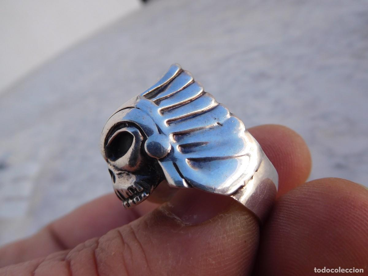 Joyeria: Anillo de plata vintage calavera silver skull ring - Foto 1