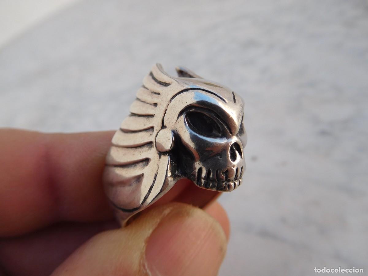 Joyeria: Anillo de plata vintage calavera silver skull ring - Foto 2