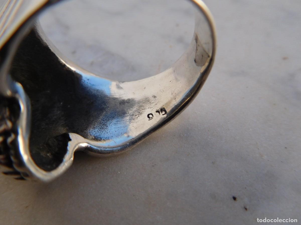 Joyeria: Anillo de plata vintage calavera silver skull ring - Foto 5