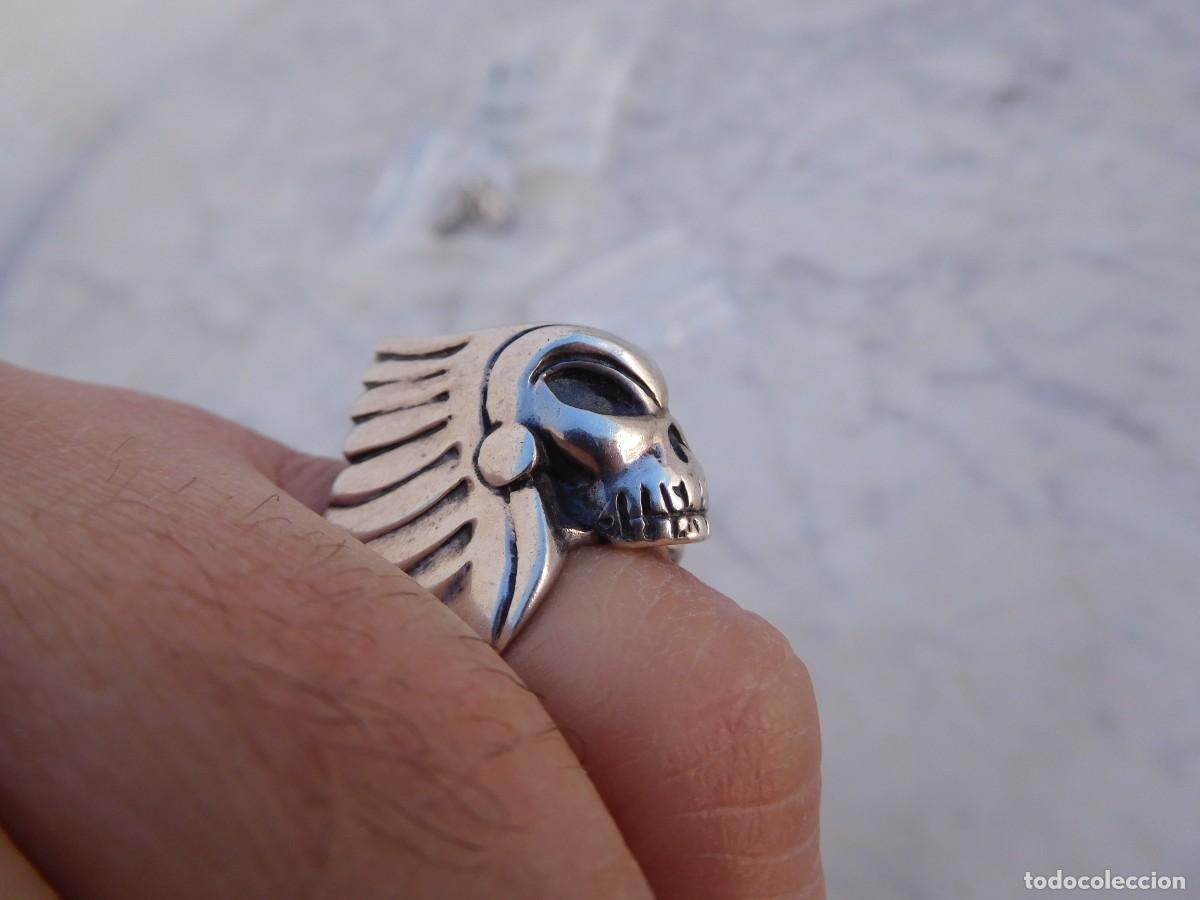 Joyeria: Anillo de plata vintage calavera silver skull ring - Foto 6