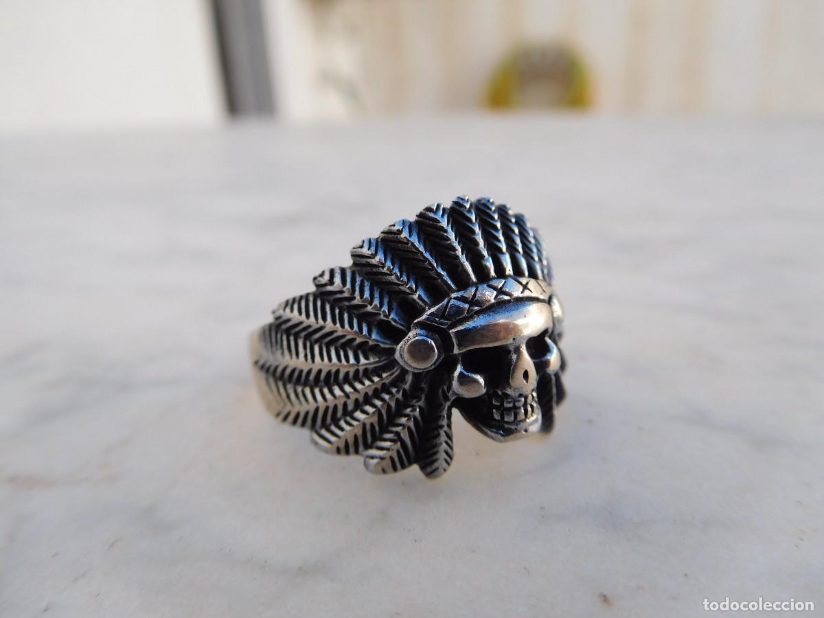 Joyeria: Anillo de plata vintage calavera silver skull ring - Foto 1