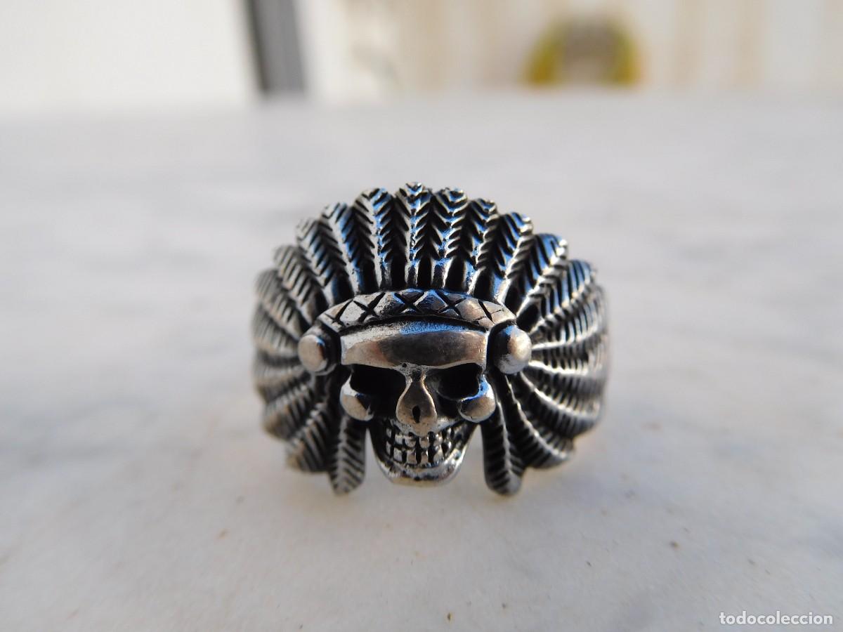 Joyeria: Anillo de plata vintage calavera silver skull ring - Foto 2