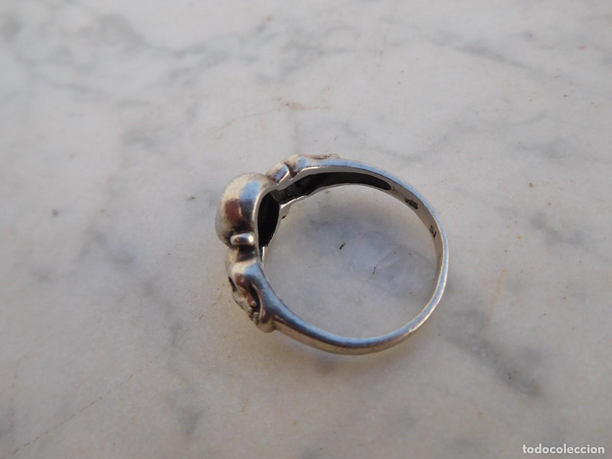 Joyeria: Anillo de plata vintage calavera silver skull ring - Foto 4