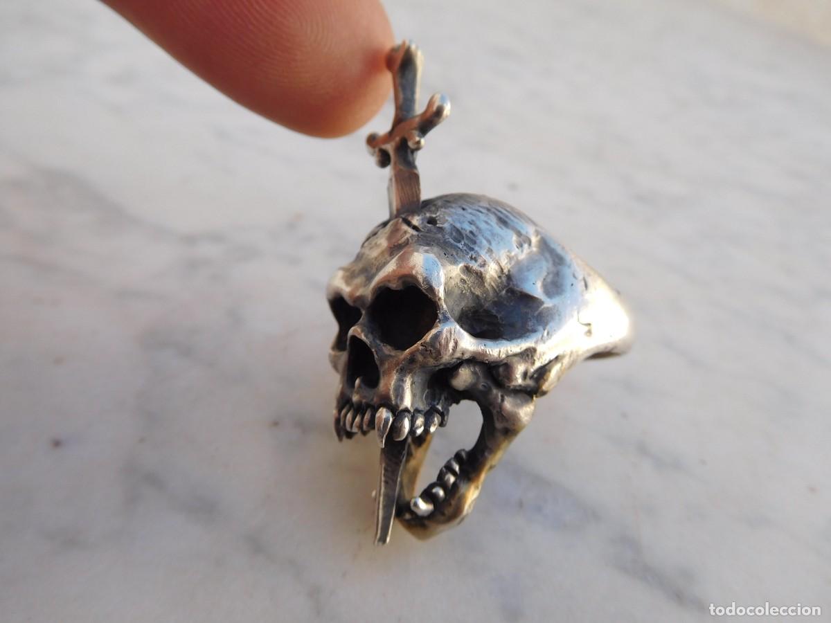 Joyeria: Anillo de plata vintage calavera silver skull ring - Foto 1