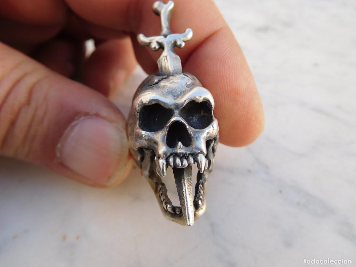 Joyeria: Anillo de plata vintage calavera silver skull ring - Foto 4