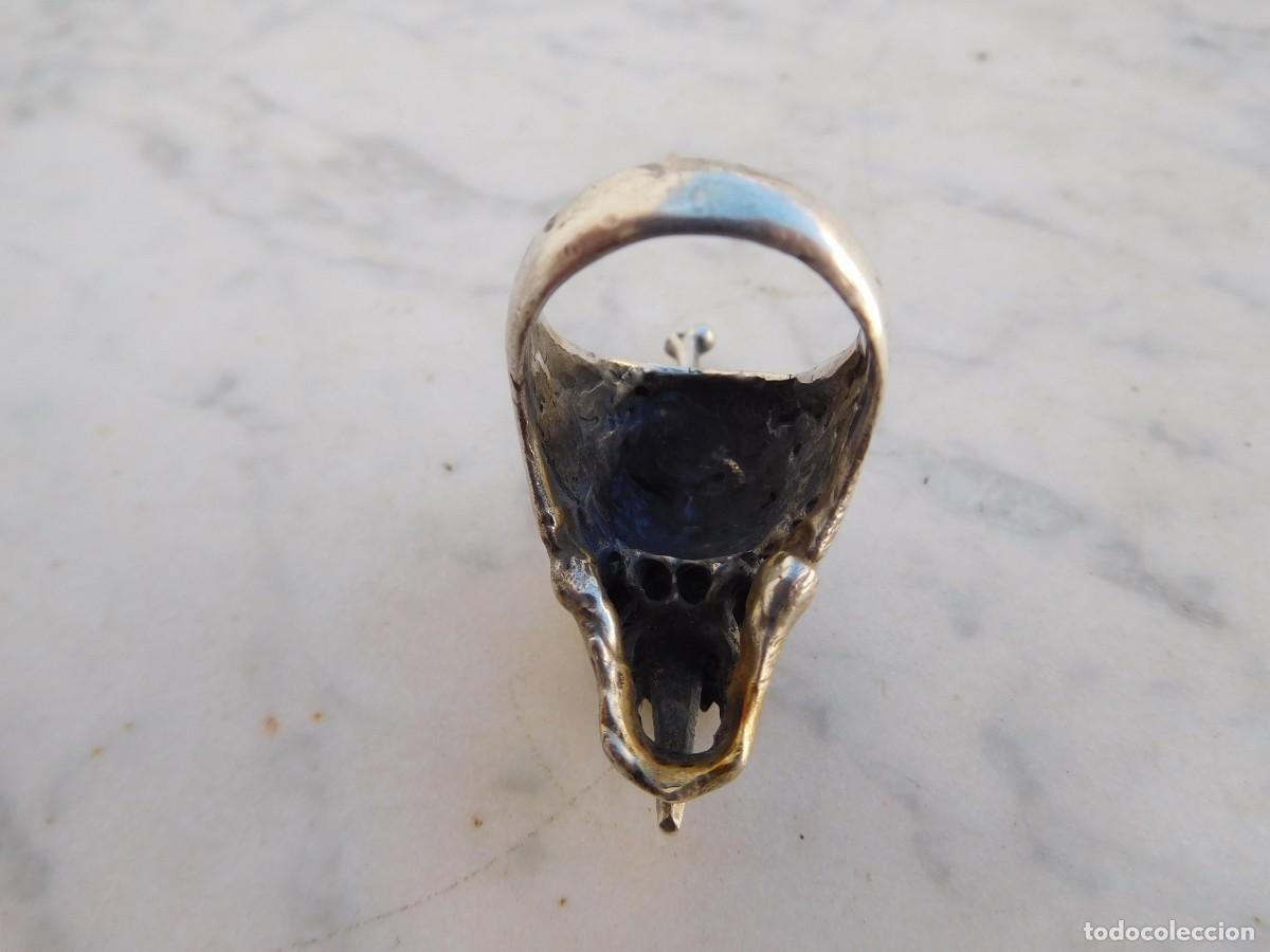 Joyeria: Anillo de plata vintage calavera silver skull ring - Foto 5