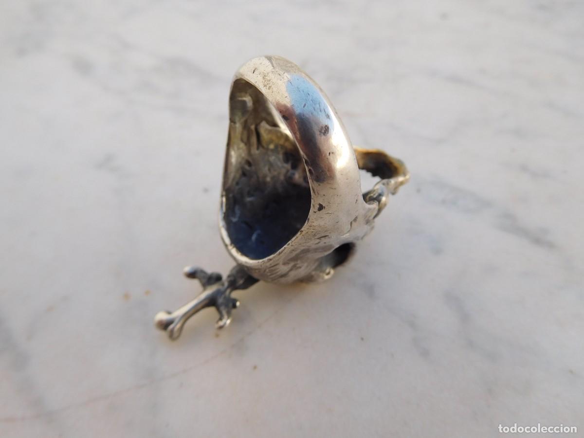 Joyeria: Anillo de plata vintage calavera silver skull ring - Foto 6