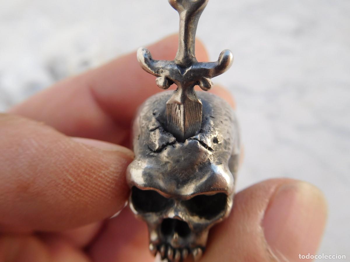 Joyeria: Anillo de plata vintage calavera silver skull ring - Foto 7