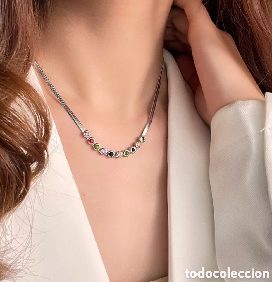 Joyeria: Collar de Plata y Circonitas ENV&Iacute;O GRATIS!! - Foto 2