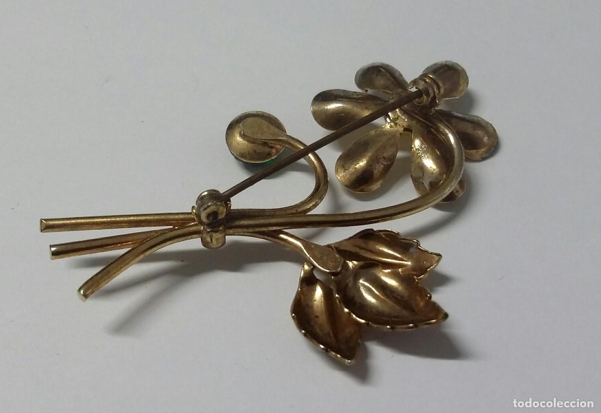 Joyeria: BELLO BROCHE PRENDEDOR CON FORMA DE FLOR. VINTAGE - Foto 2