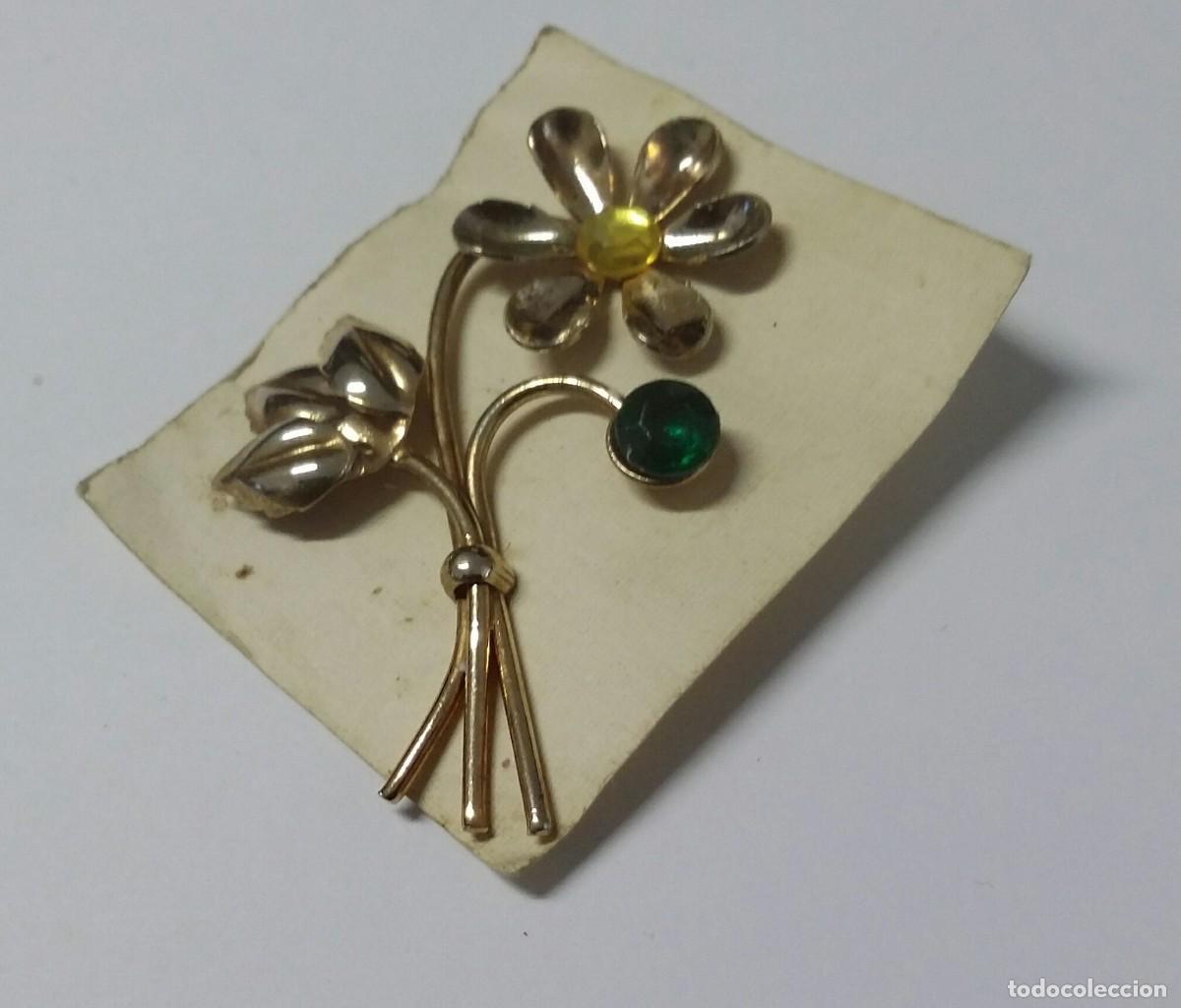 Joyeria: BELLO BROCHE PRENDEDOR CON FORMA DE FLOR. VINTAGE - Foto 6