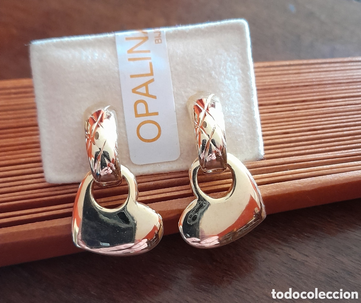 Joyeria: PENDIENTES DE CORAZON CHSPADOS EN ORO. CIERRE DE PRESION - Foto 3