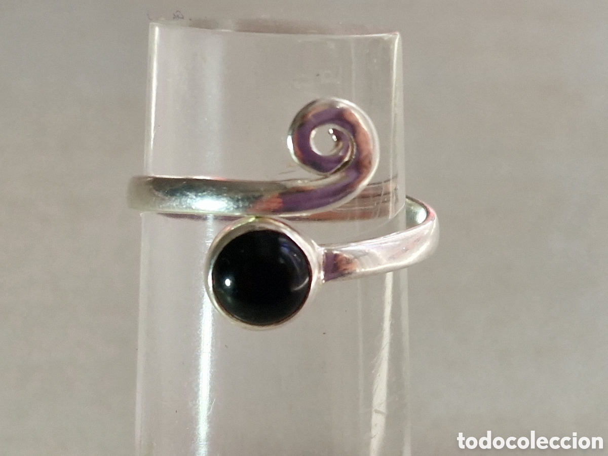 Joyeria: ANILLO DE PLATA DE LEY CONTRASTES PIEDRA ONIX - Foto 3