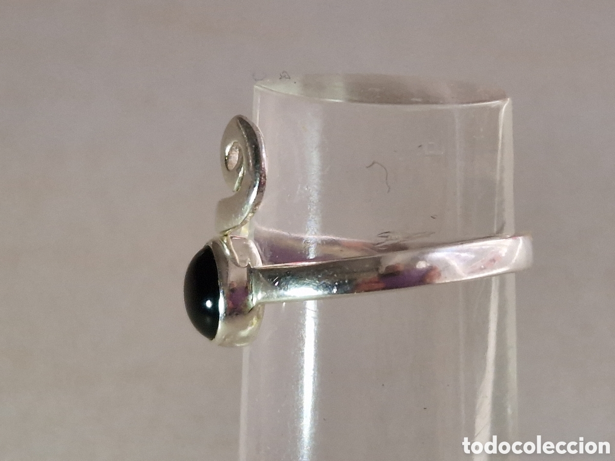 Joyeria: ANILLO DE PLATA DE LEY CONTRASTES PIEDRA ONIX - Foto 4