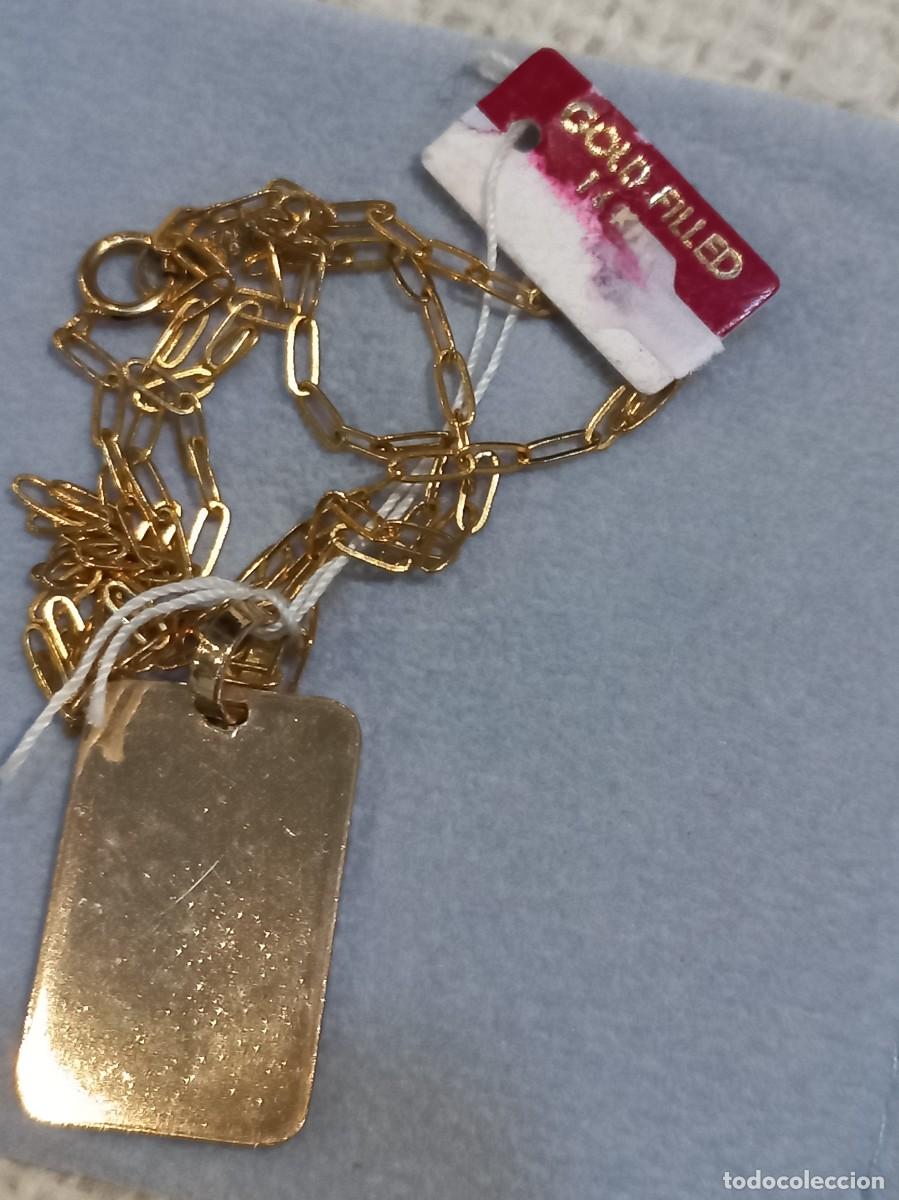 Joyeria: PLACA &uml;GOLD-FILLED&uml; lisa-brillo. Cadena - Foto 4