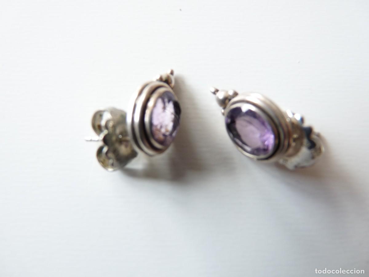 Joalharia: PENDIENTES DE PLATA Y CRISTAL SIN VALORAR 4 GRAMOS MARCA INDIA