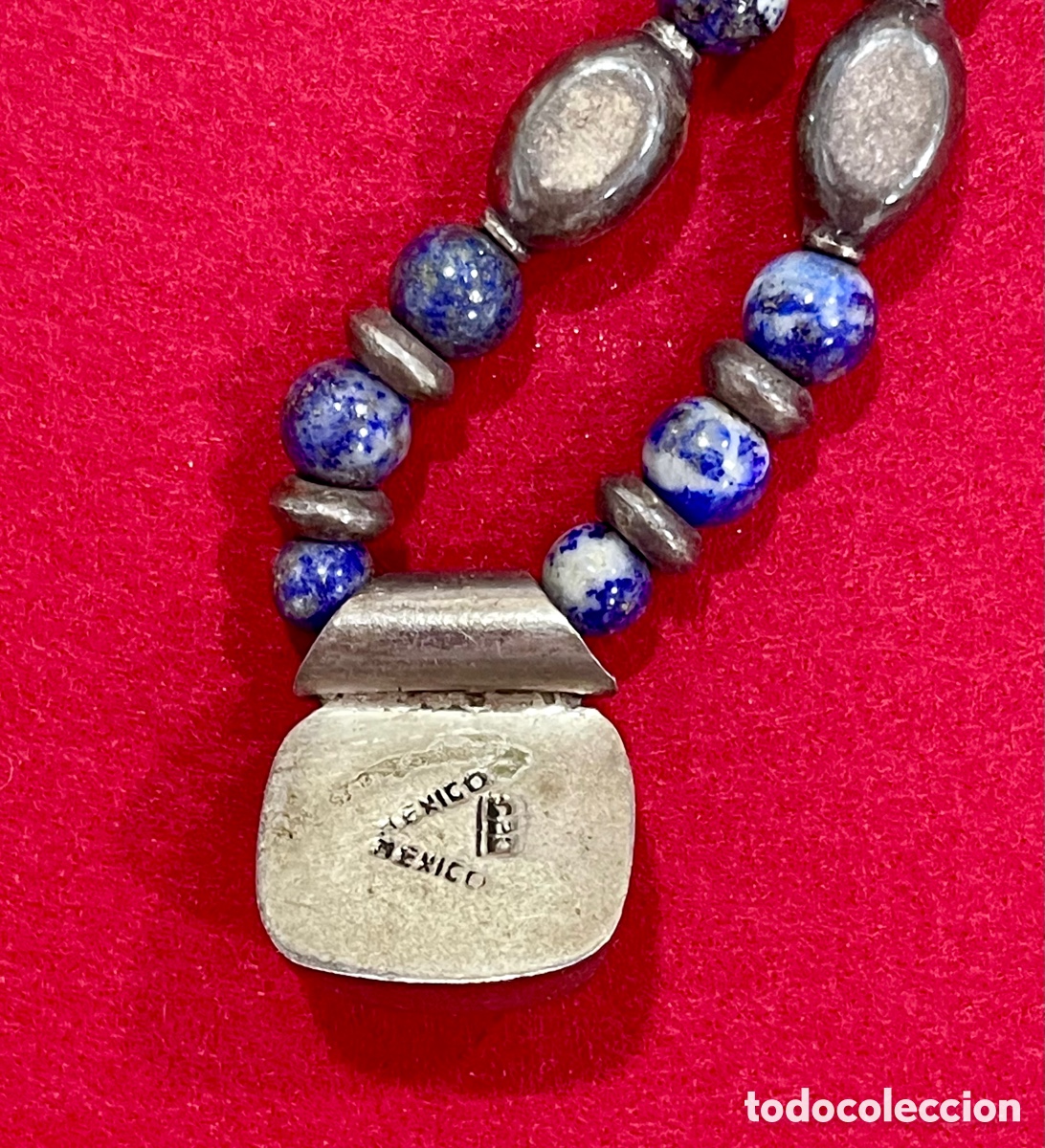 Joyeria: Precioso collar en plata de ley y lapisl&aacute;zuli. - Foto 4
