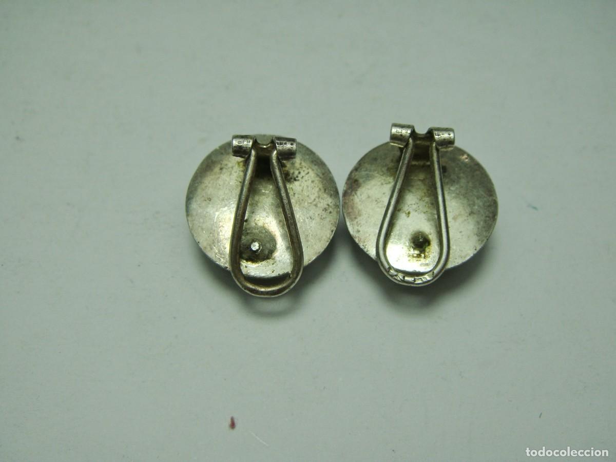Joyeria: Pendientes de plata semiesf&eacute;ricos &middot; ca. 1970&ndash;1990 - Foto 3