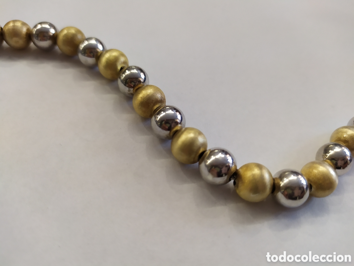 Joyeria: Pulsera bolas de plata y plata con ba&ntilde;o de oro. - Foto 1