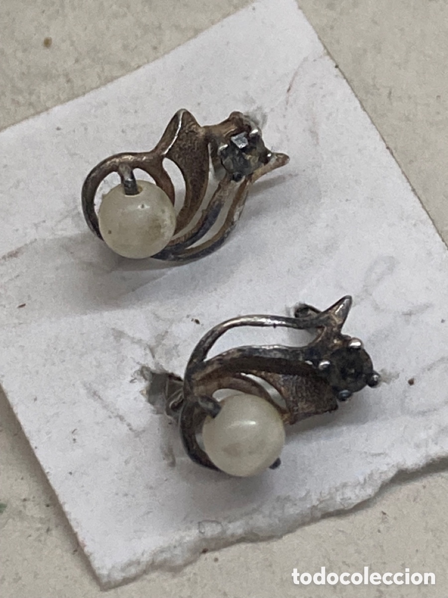 Joyeria: Pendientes de plata y perlas /P219 - Foto 1