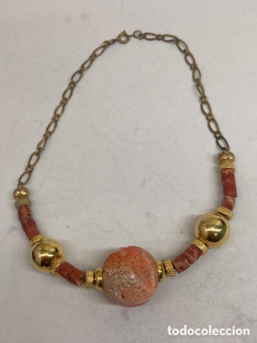 Joyeria: Collar de bisuter&iacute;a con coral - Foto 1