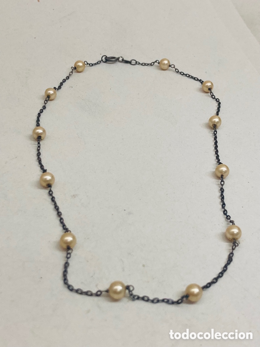 Joyeria: Cadena de plata y perlas - Foto 1
