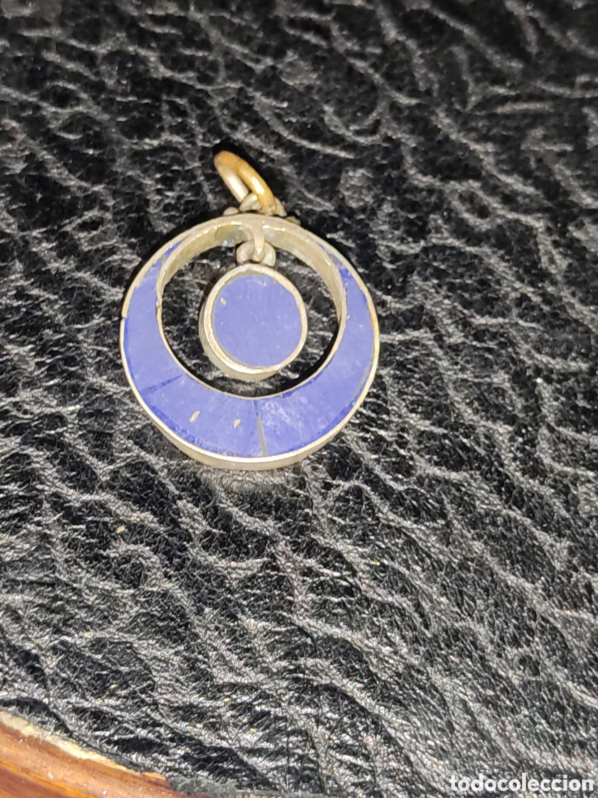 Joyeria: Colgante lapisl&aacute;zuli, vintage. - Foto 2
