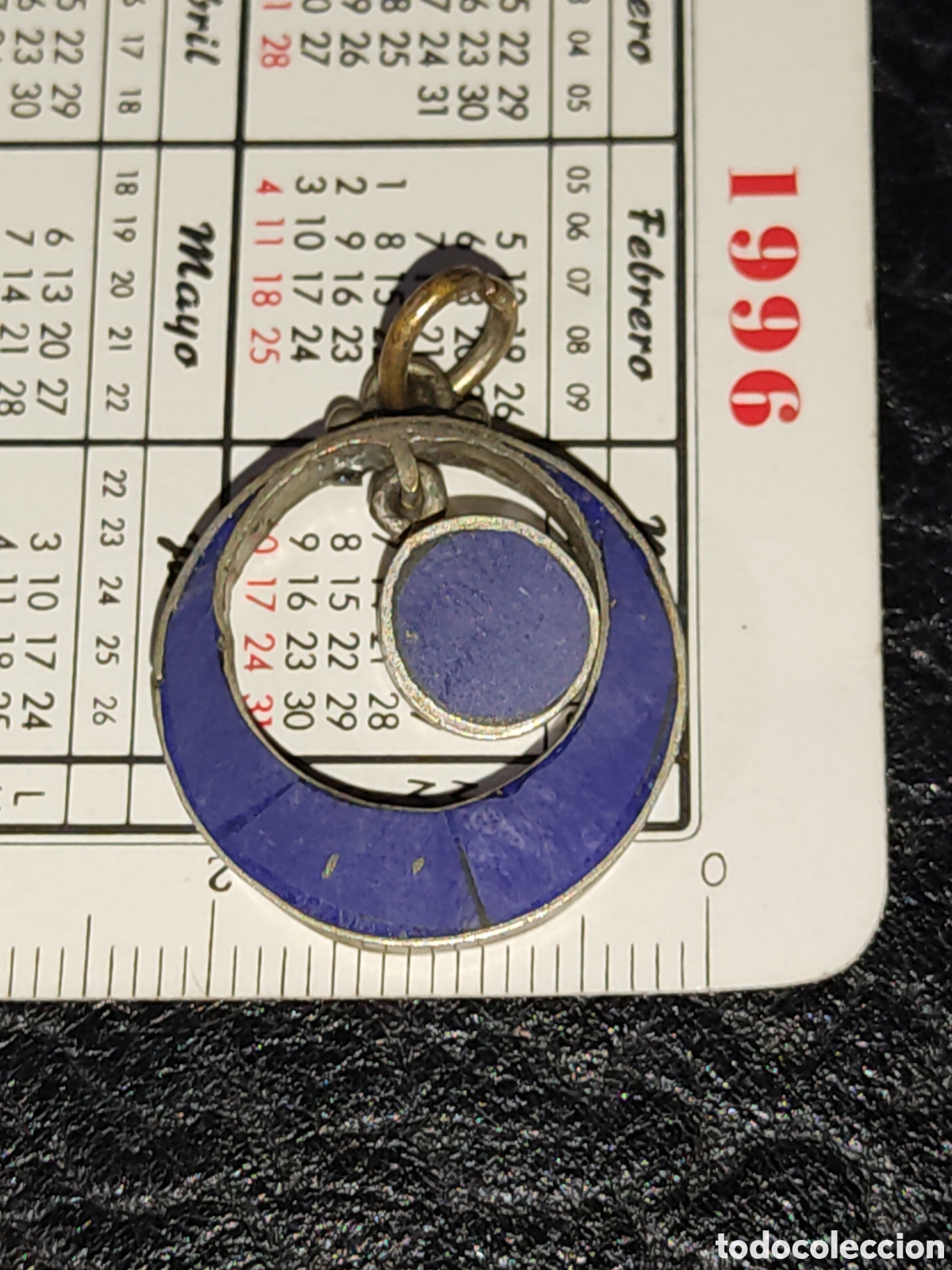 Joyeria: Colgante lapisl&aacute;zuli, vintage. - Foto 4