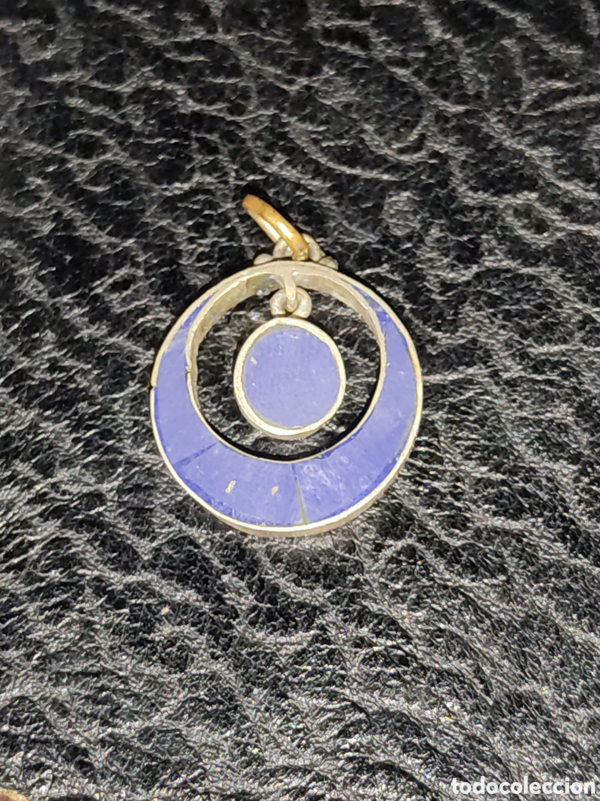 Joyeria: Colgante lapisl&aacute;zuli, vintage. - Foto 1