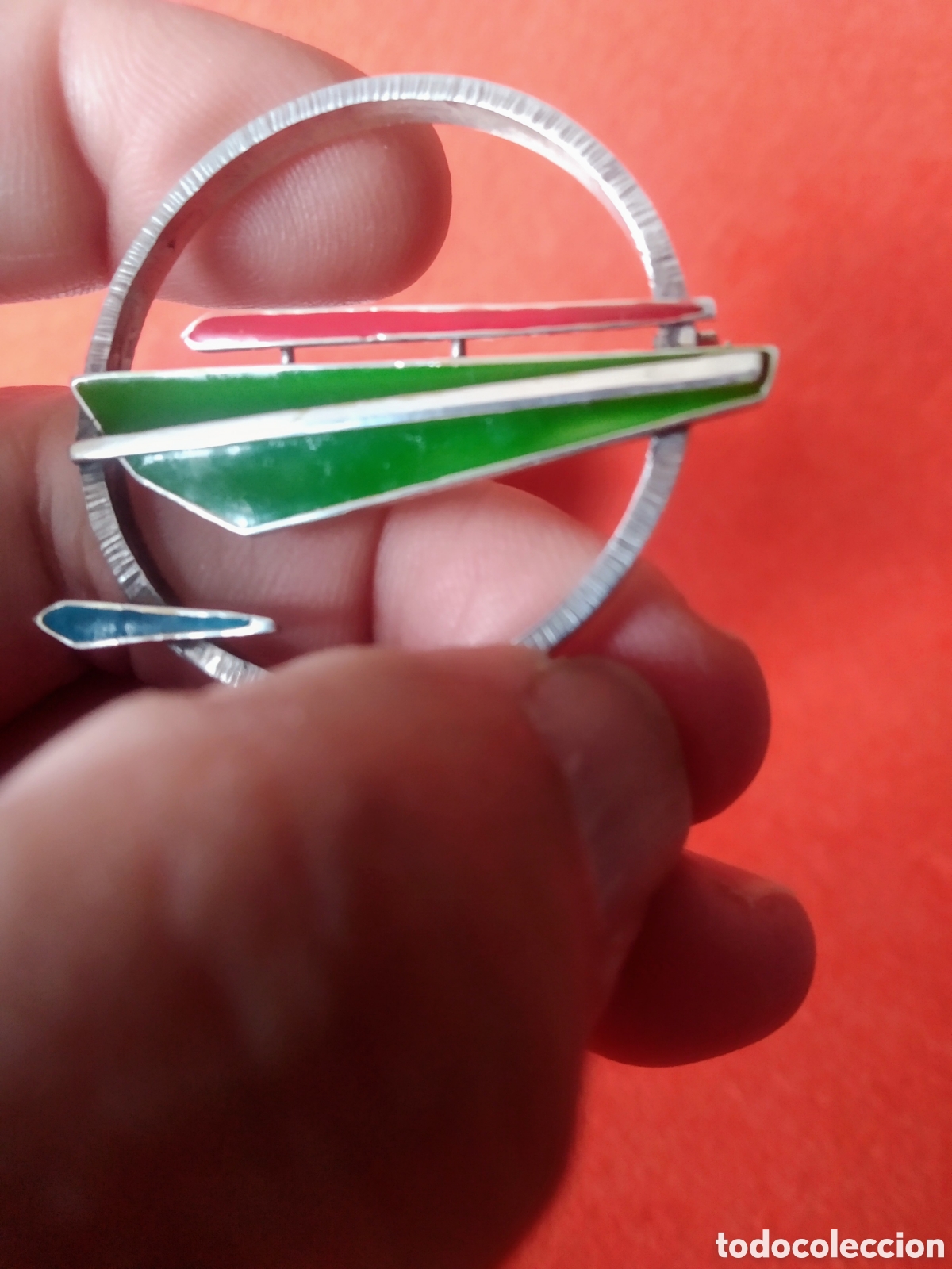 Joyeria: BROCHE DE PLATA Y ESMALTE - Foto 3