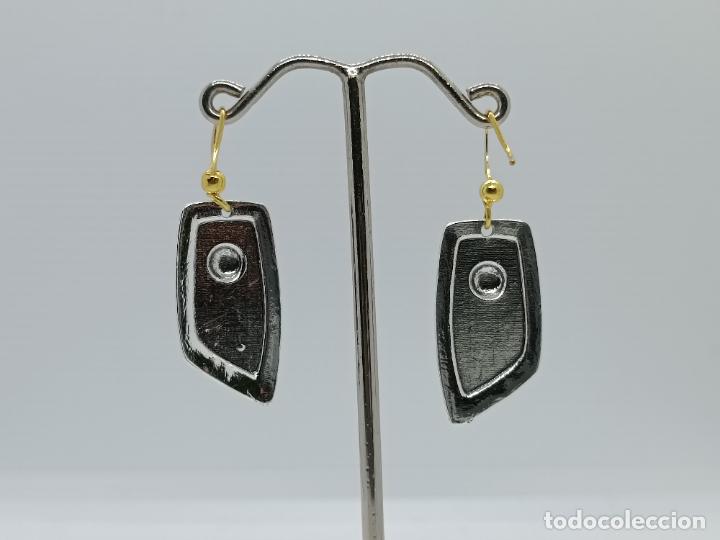 Joyeria: Preciosos pendientes de elegante dise&ntilde;o en plata y oro. - Foto 4