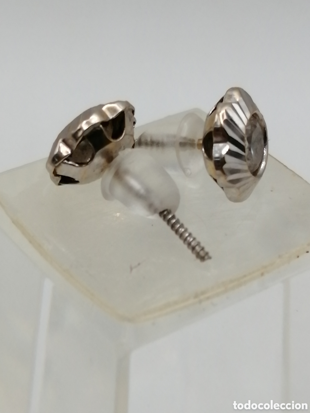 Joyeria: Pendientes oro rosa 18 quilates y cuarzo blanco - Foto 4