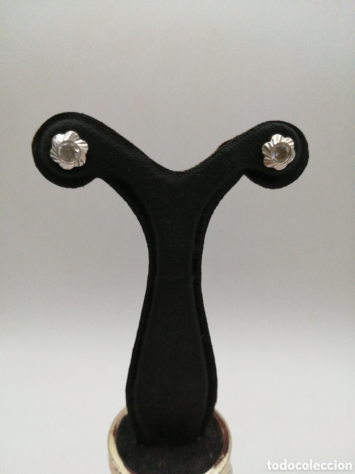 Joyeria: Pendientes oro rosa 18 quilates y cuarzo blanco - Foto 1