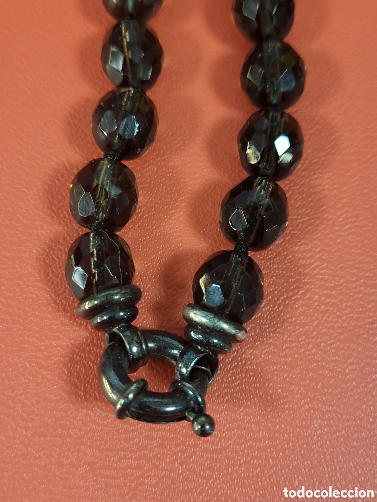 Joyeria: ANTIGUO COLLAR. CRISTAL. 60CM LARGO - Foto 3