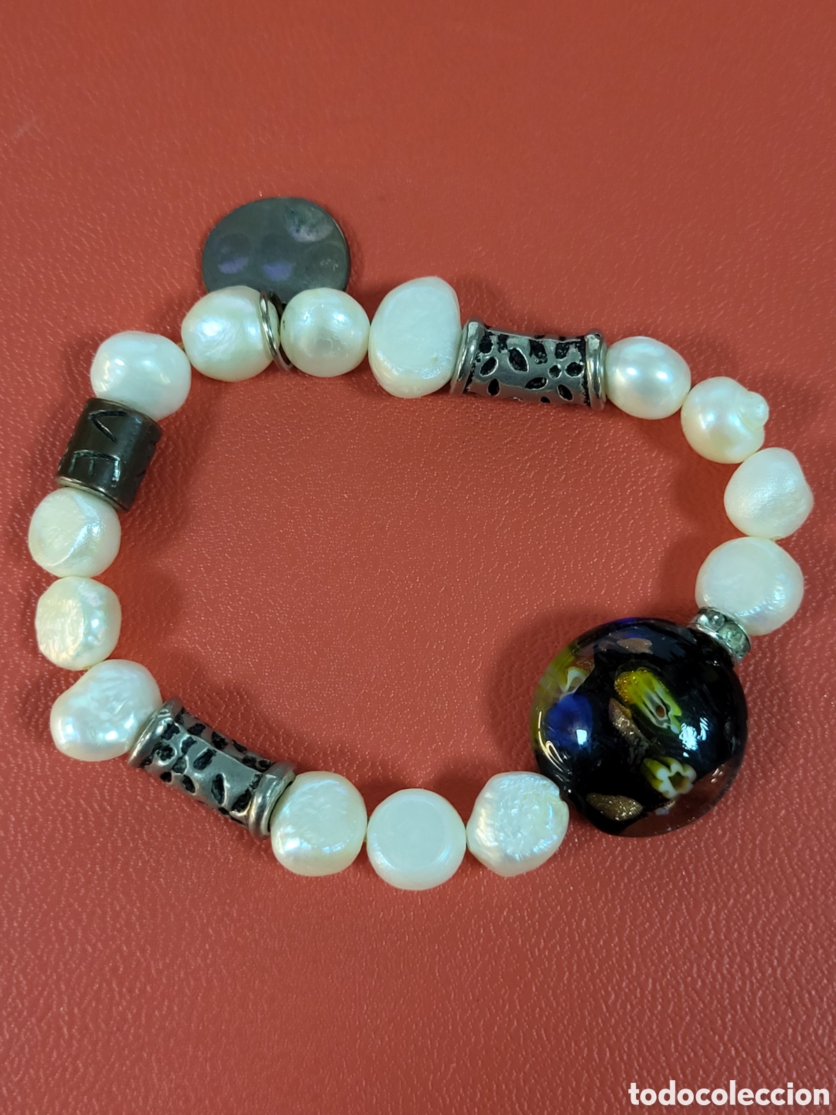 Joyeria: PRECIOSA PULSERA CON PERLAS Y CRISTAL MURANO - Foto 1