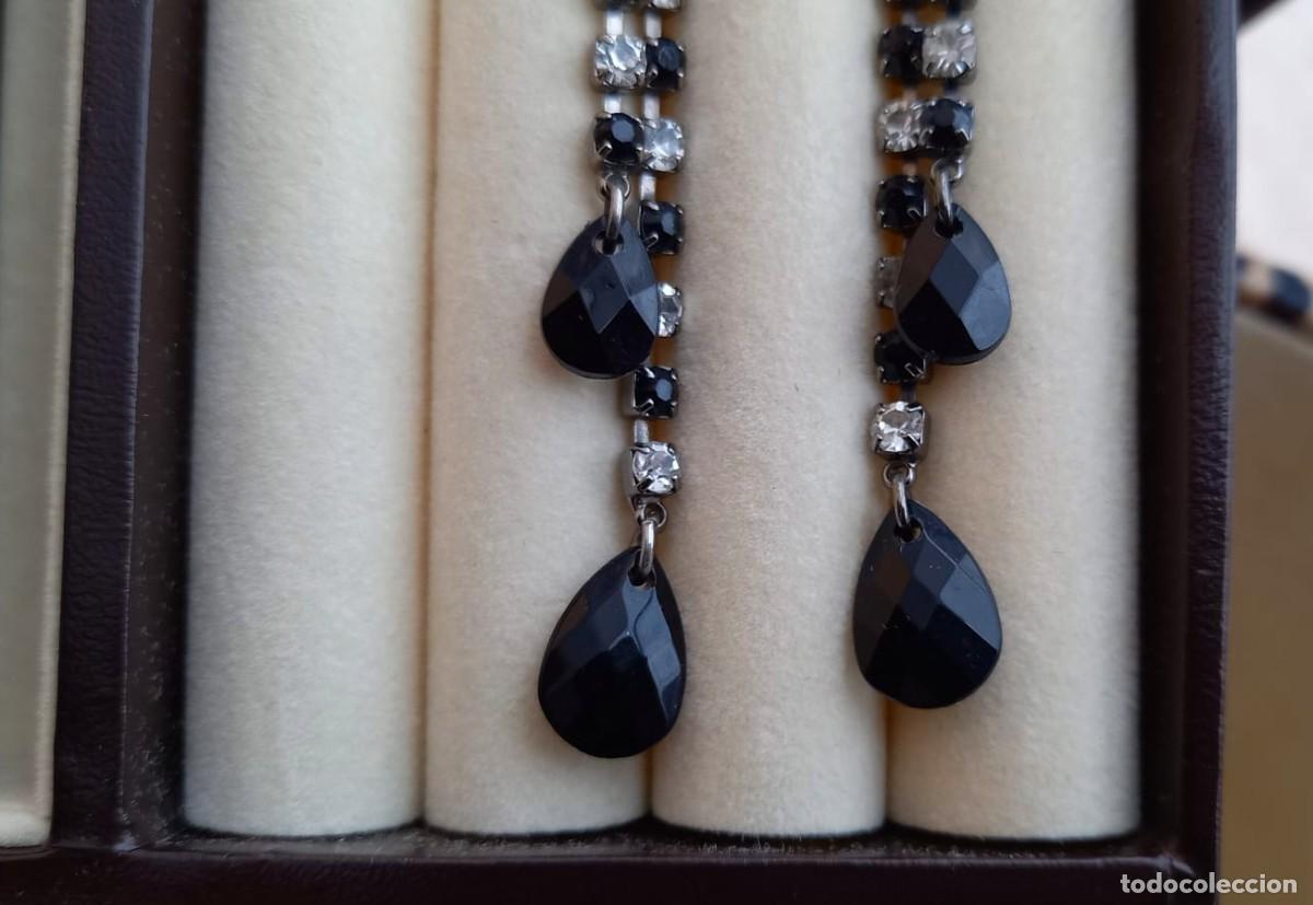 Joyeria: PRECIOSOS PENDIENTES LARGOS DE AZABACHE Y CIRCONITAS - Foto 3