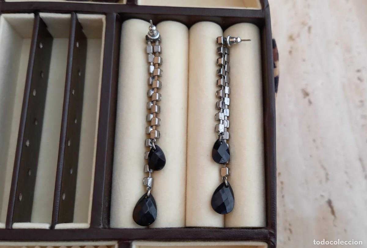 Joyeria: PRECIOSOS PENDIENTES LARGOS DE AZABACHE Y CIRCONITAS - Foto 5