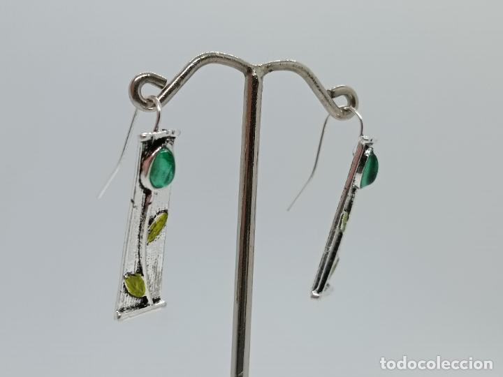 Joyeria: Preciosos pendientes de elegante dise&ntilde;o y estilo oriental. - Foto 2