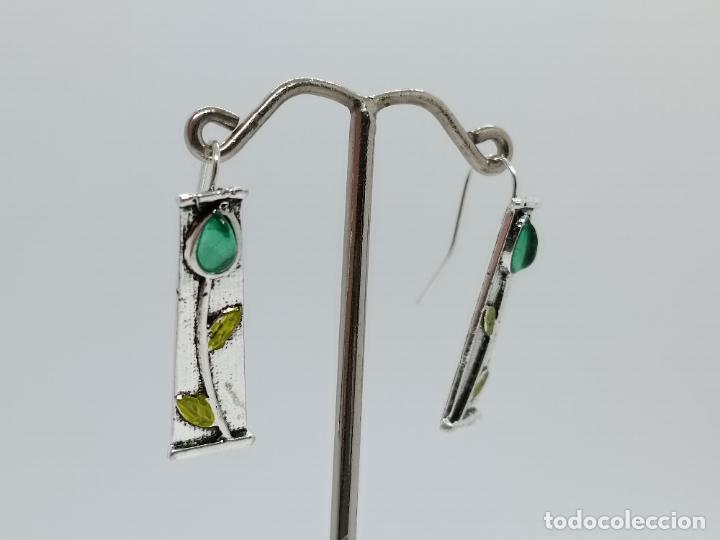 Joyeria: Preciosos pendientes de elegante dise&ntilde;o y estilo oriental. - Foto 3
