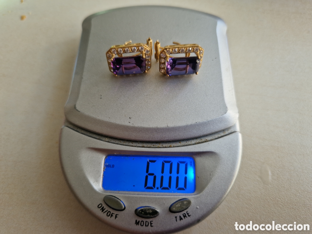 Joyeria: PENDIENTES ORO 18K Y AMATISTAS - Foto 11