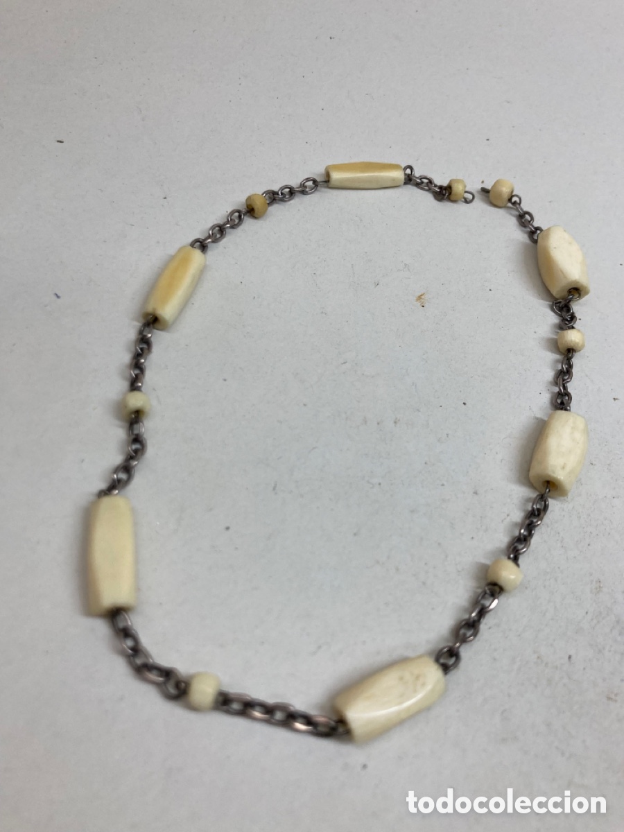 Joyeria: Collar de plata y hueso - Foto 1