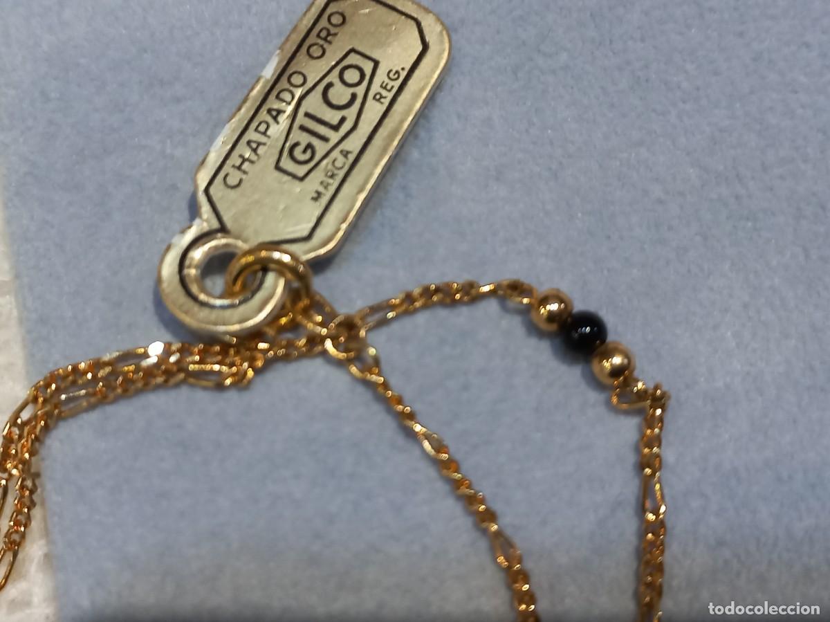 Joyeria: GARGANTILLA-CADENA (bolas negras) CHAPADO &uml;GILCO&uml; - Foto 3